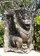 Vietnam: Cham pedestal in the gardens of the Cham Museum, Danang