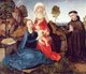 Netherlands / Holland: The Virgin and Child with Saint Anne and a Franciscan donor, late 15th century. Hugo van der Goes (1430/1440 – 1482)